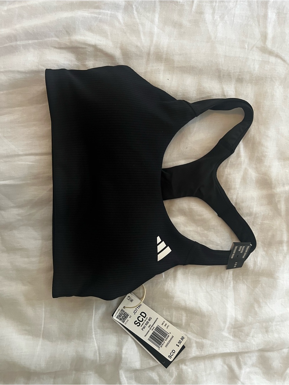 Adidas Women's Black Racerback Sports Bra